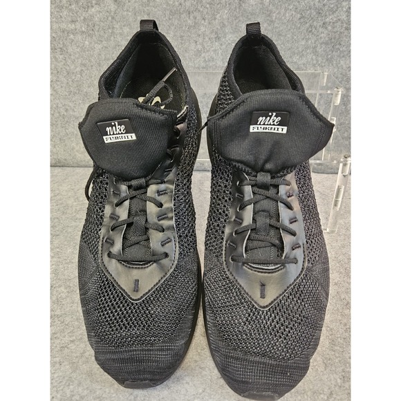 Nike Air Max‎ Flyknit Racer FD2764-001 Black Sneakers Running Shoes Men's 13 - Picture 1 of 14